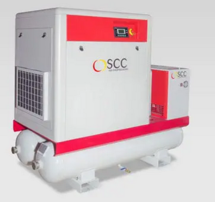 SCC-SMART-18-10 TD Ölgespritzter Schraubenkompressor mit Riemenantrieb