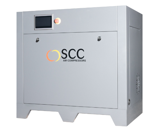 SCC-BASE-5-VSD-8 Ölgespritzter Schraubenkompressor mit Riemenantrieb